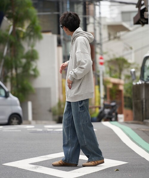 「PUBLUX」 「U.S.POLO ASSN.」プルオーバーパーカー LARGE ライトグレー メンズ_画像7