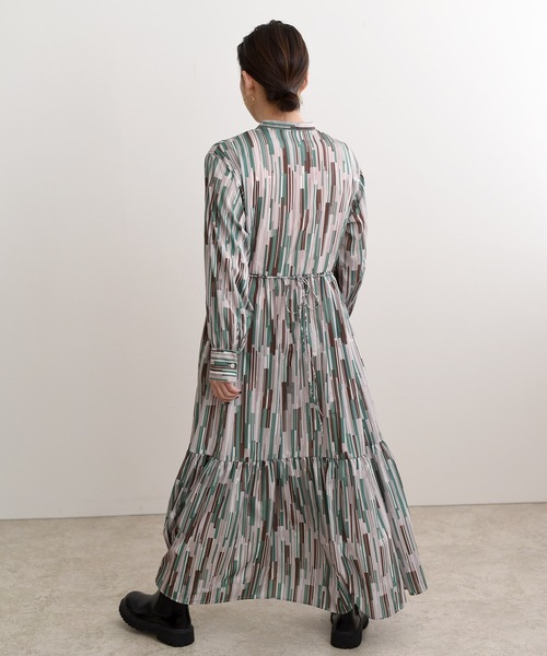 「LHELBIE」 長袖ワンピース M イエロー レディース_画像4