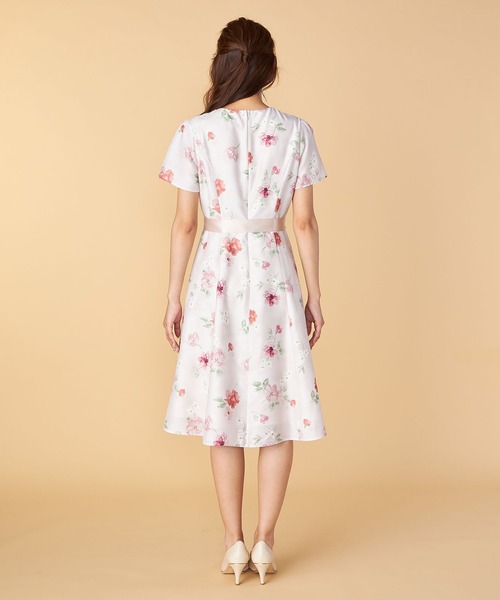 「LAISSE PASSE」 半袖ワンピース SMALL スモークピンク レディースの画像