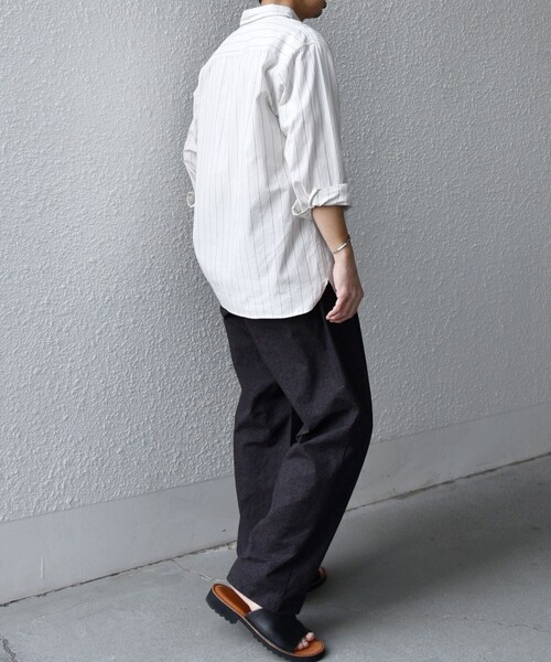 「SHIPS any」 7分袖シャツ X-LARGE ホワイト メンズ_画像3
