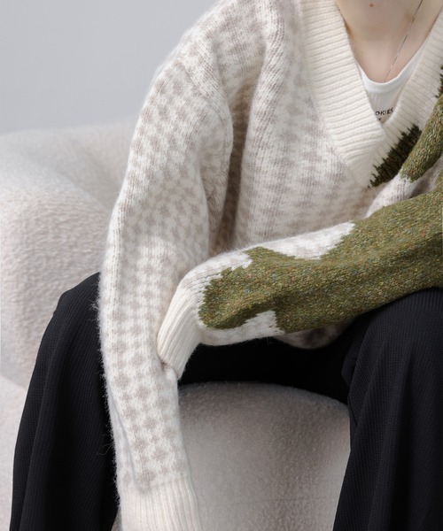 「EKCOOKIES」 長袖ニット L ブルー レディース_画像5