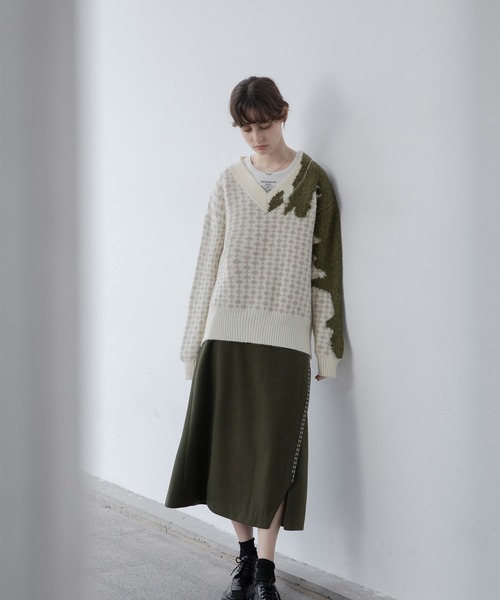 「EKCOOKIES」 長袖ニット L ブルー レディース_画像6