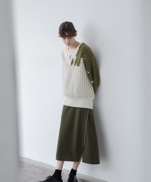 「EKCOOKIES」 長袖ニット L ブルー レディース_画像8