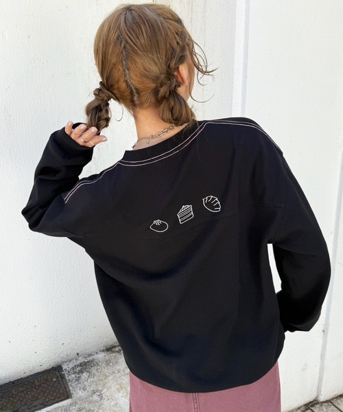 DOUBLE NAME（ダブルネーム） tシャツ 蒸しガール刺しゅうプルオーバー
