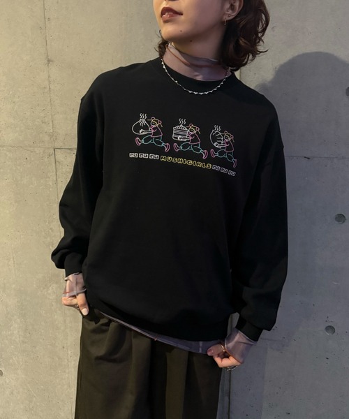 DOUBLE NAME（ダブルネーム） tシャツ 蒸しガール刺しゅうプルオーバー