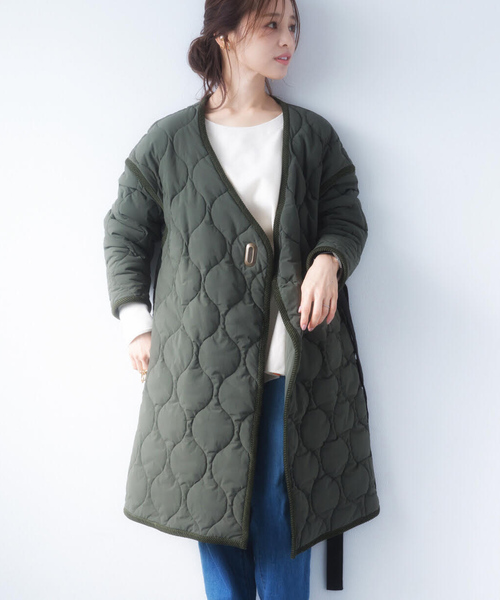 「STUDIOUS」 ノーカラーコート 1 ブラック レディース_画像5