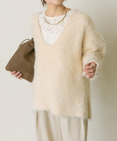 pual ce cin tシャツ モールペイズリーストレッチレースプルオーバー