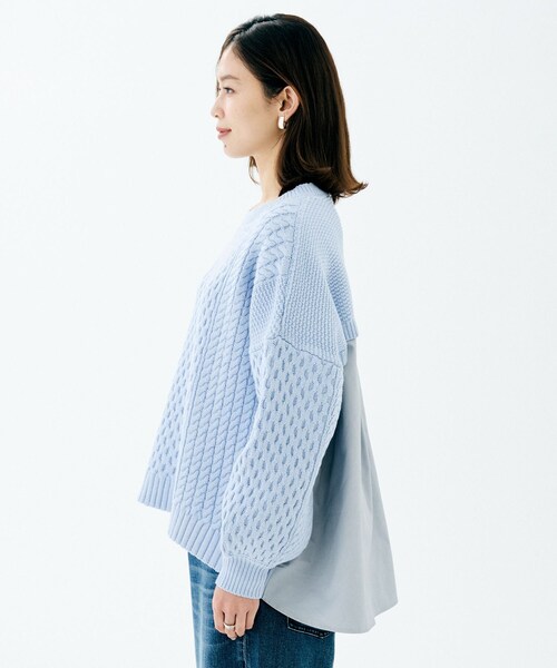 タグ付き新品 torrazzo donna トップス  ニット TORRAZZO DONNA]衿付きニットトップス | KOBUNSHA SELECT SHOP
