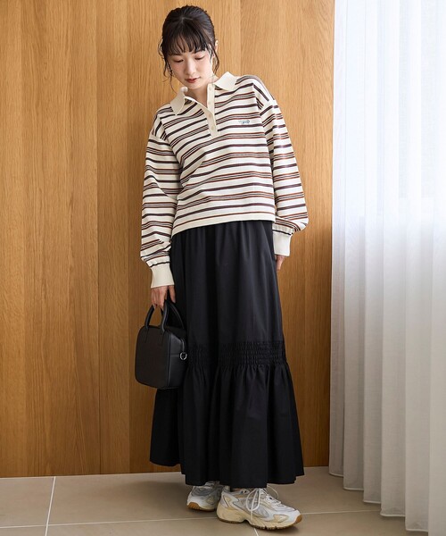 coen（コーエン） スカート コットンタイプライター シャーリング