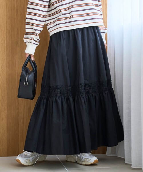 coen（コーエン） スカート コットンタイプライター シャーリング