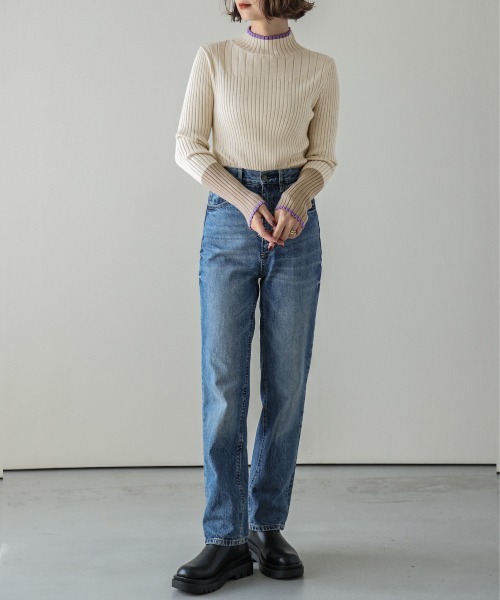 「SUGAR BISKET」 「La-gemme」長袖ニット フリー ブラック レディース_画像5