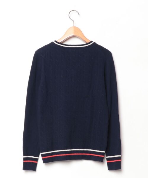 「BLUE LABEL CRESTBRIDGE」 長袖ニット 38 ブルー レディース_画像2