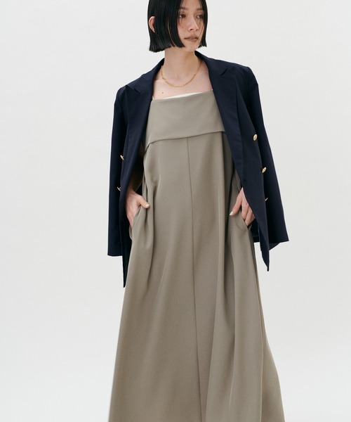 「LARUTA」 キャミソールワンピース MEDIUM イエロー レディース_画像2