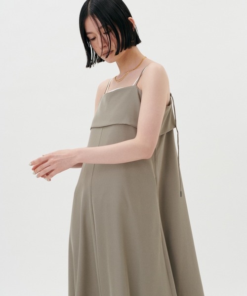 「LARUTA」 キャミソールワンピース MEDIUM イエロー レディース_画像5