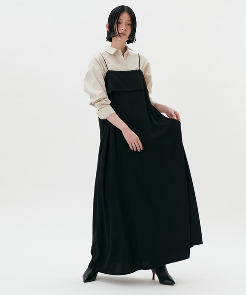 「LARUTA」 キャミソールワンピース MEDIUM イエロー レディース_画像6