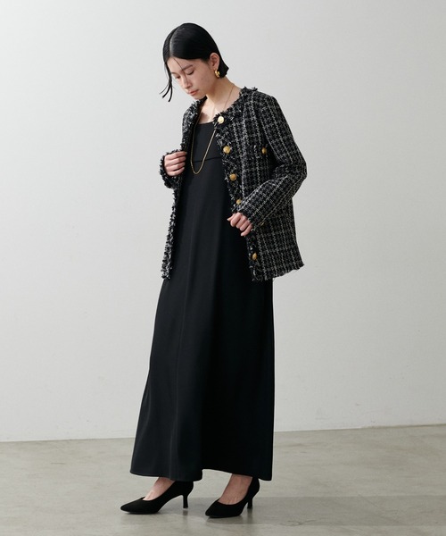 「LARUTA」 キャミソールワンピース MEDIUM イエロー レディース_画像7