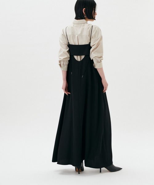 「LARUTA」 キャミソールワンピース MEDIUM イエロー レディース_画像8