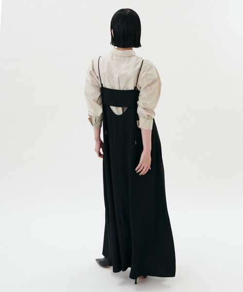 「LARUTA」 キャミソールワンピース MEDIUM イエロー レディース_画像9