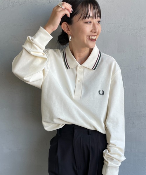 FRED PERRY ティップライン長袖ポロシャツ FRED PERRY（フレッドペリー） ポロシャツ M1212 英国製 ティップ