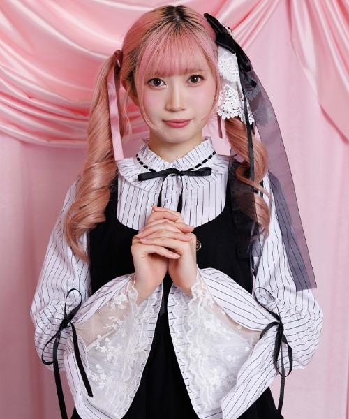 axes femme POETIQUE ワンピース 姫袖風ジャンスカドッキング