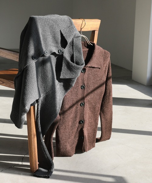 「select MOCA」 ニットカーディガン FREE ライトグレー レディース_画像3