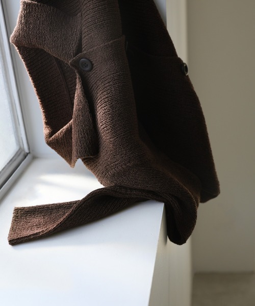 「select MOCA」 ニットカーディガン FREE ライトグレー レディース_画像4