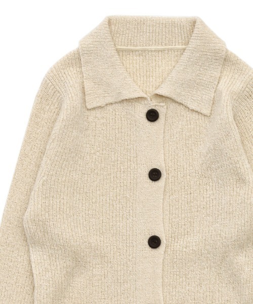 「select MOCA」 ニットカーディガン FREE ライトグレー レディース_画像5