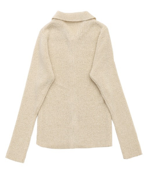 「select MOCA」 ニットカーディガン FREE ライトグレー レディース_画像9