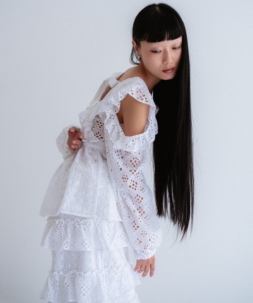 「HONEY MI HONEY」 長袖ブラウス FREE ピンク レディース_画像9