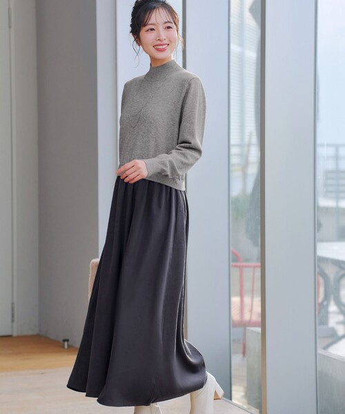 Tiaclasse ワンピース ニットドッキングワンピース : ZOZOTOWN Yahoo