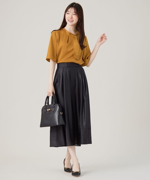 「ANY SIS」 半袖ブラウス 2 ブルー レディース_画像5