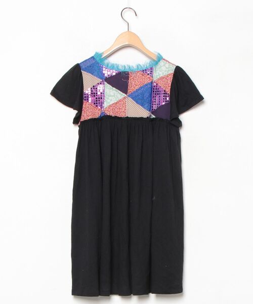 「SUNAOKUWAHARA」 半袖ワンピース M size ブラック レディース_画像2