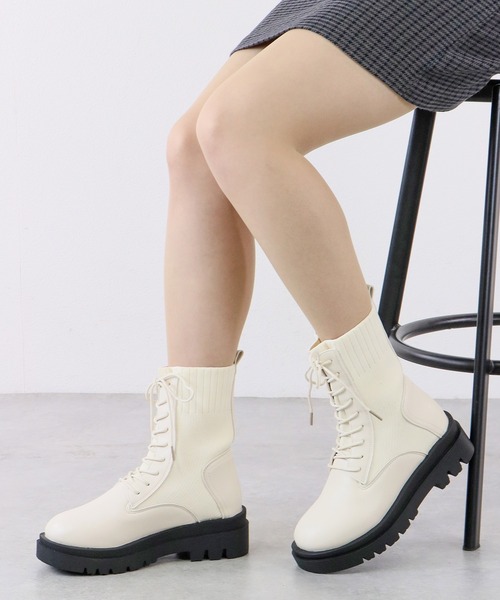 「LibertyDoll」 ブーツ M シルバー×ブラック レディース_画像5