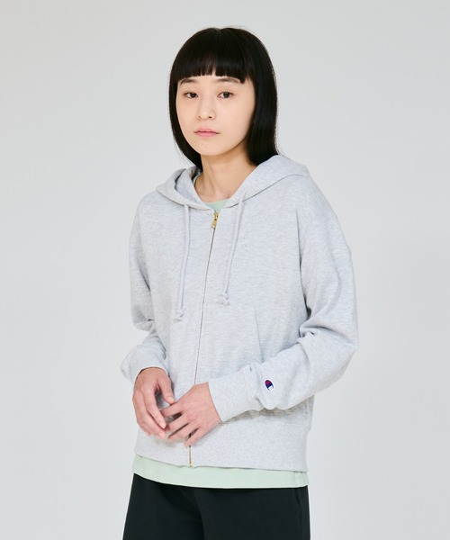 パーカー 「Champion/チャンピオン」レディース ジップフーデッドスウェットシャツ レディースの画像