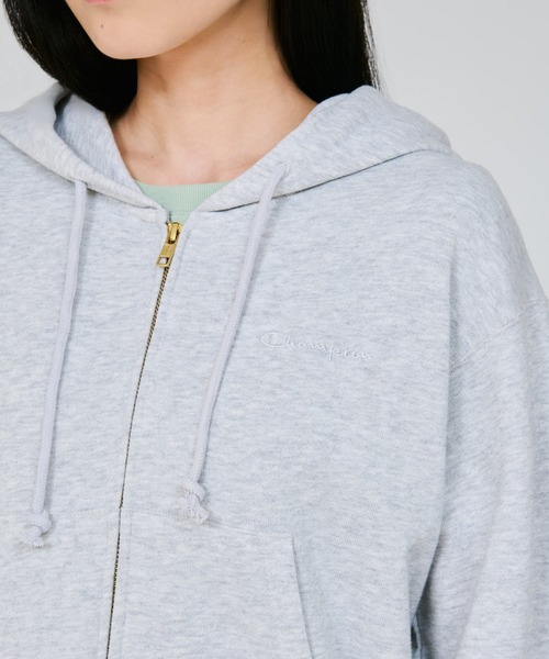 パーカー 「Champion/チャンピオン」レディース ジップフーデッドスウェットシャツ レディースの画像