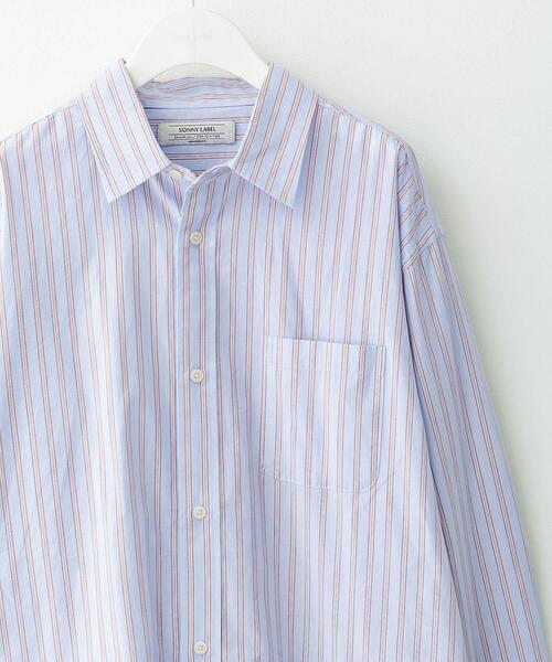 URBAN RESEARCH Sonny Label シャツ ストライプレギュラーカラーシャツ