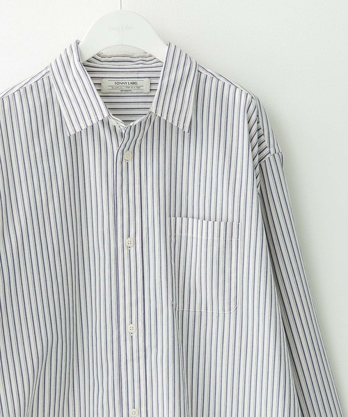 URBAN RESEARCH Sonny Label シャツ ストライプレギュラーカラーシャツ