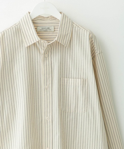 URBAN RESEARCH Sonny Label シャツ ストライプレギュラーカラーシャツ