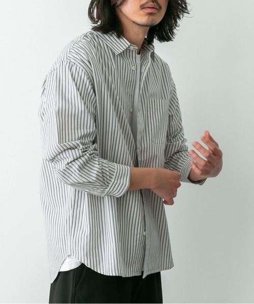 URBAN RESEARCH Sonny Label シャツ ストライプレギュラーカラーシャツ