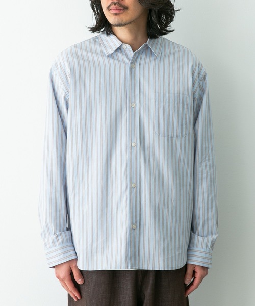 URBAN RESEARCH Sonny Label シャツ ストライプレギュラーカラーシャツ
