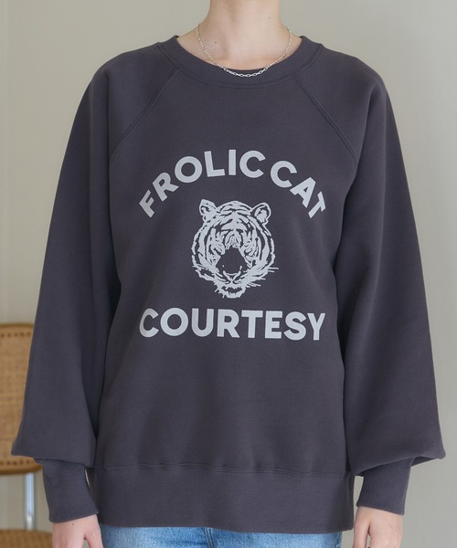 「meilmada」 スウェットカットソー FREE オートミール レディース_画像6