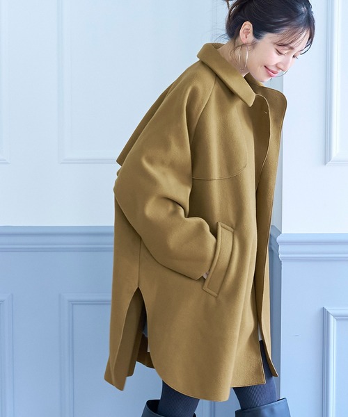 「coca(coca)」 ピーコート L ネイビー レディース_画像8