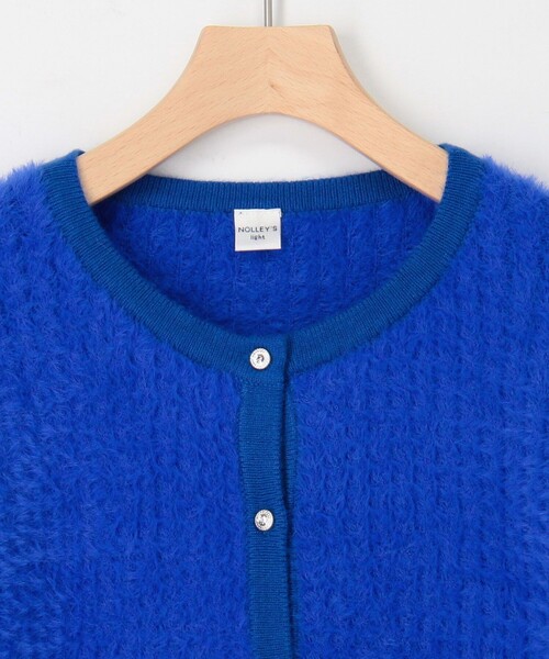 「NOLLEY'S LIGHT」 ニットカーディガン 38 ロイヤルブルー レディース_画像4