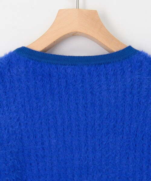 「NOLLEY'S LIGHT」 ニットカーディガン 38 ロイヤルブルー レディース_画像5