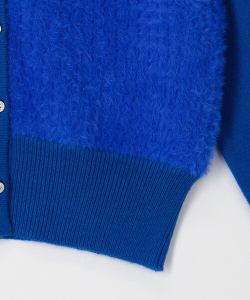 「NOLLEY'S LIGHT」 ニットカーディガン 38 ロイヤルブルー レディース_画像7