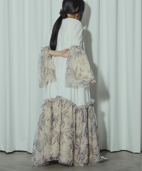 「Ezick」 長袖ワンピース FREE ブラック レディース_画像5