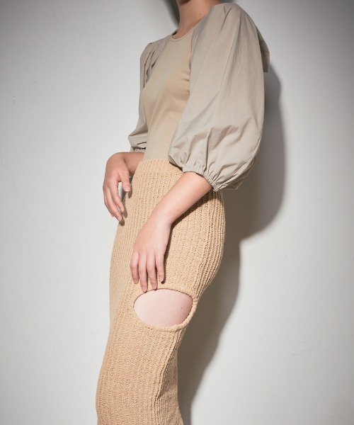 tシャツ 「leinwande」Tucked Sleeve Bodysuits レディース_3