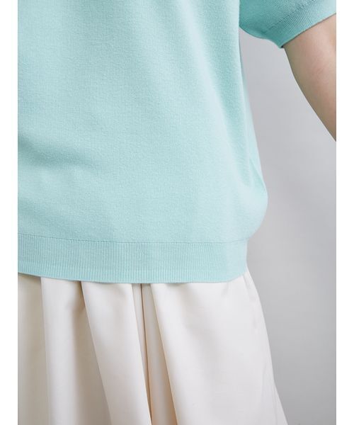 Mila Owen ミラオーウェン サーマルVネック長袖カットソー size F 3段ロゴグラフィックロングTシャツシャツ（Tシャツ/カットソー