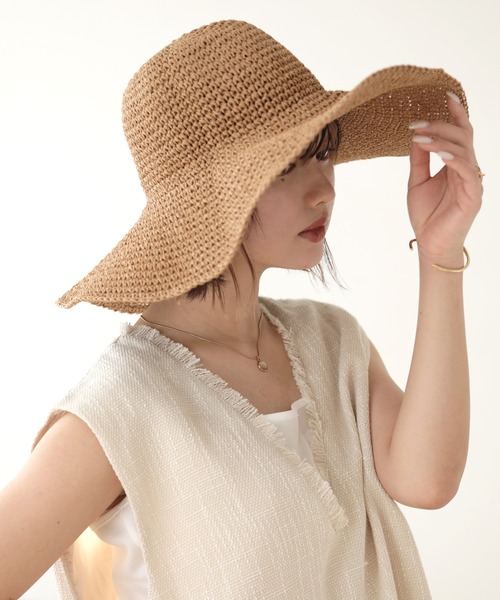 「Little＆More」 ハット FREE ベージュ レディース_画像9