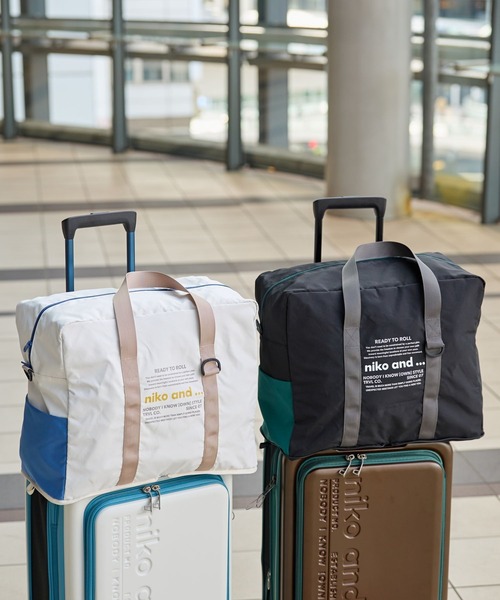 niko and ... キャリーケース 45L niko and…（ニコアンド） トートバッグ ニコロゴキャリーオントート